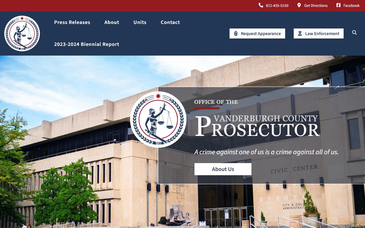 Vanderburgh County warrant records prosecutor court case source
